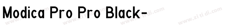 Modica Pro Pro Black字体转换